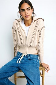 Lune Zip Front Cardigan by Rails