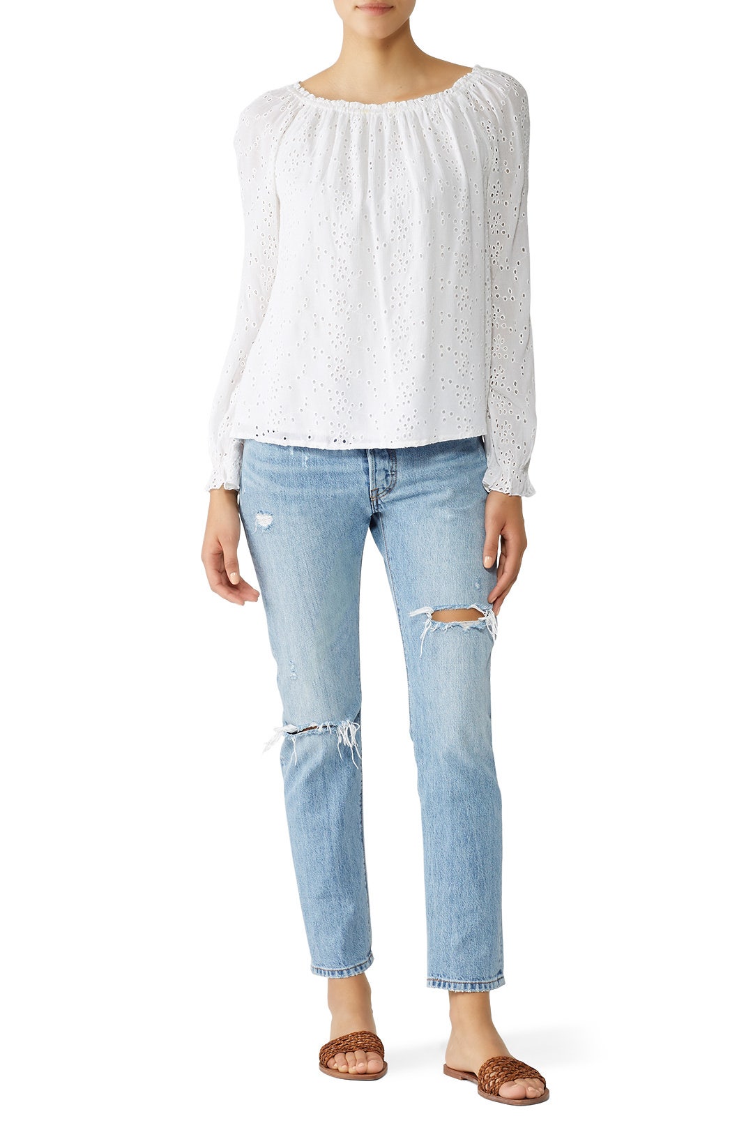 Blooming Eyelet Blouse by Sanctuary 0