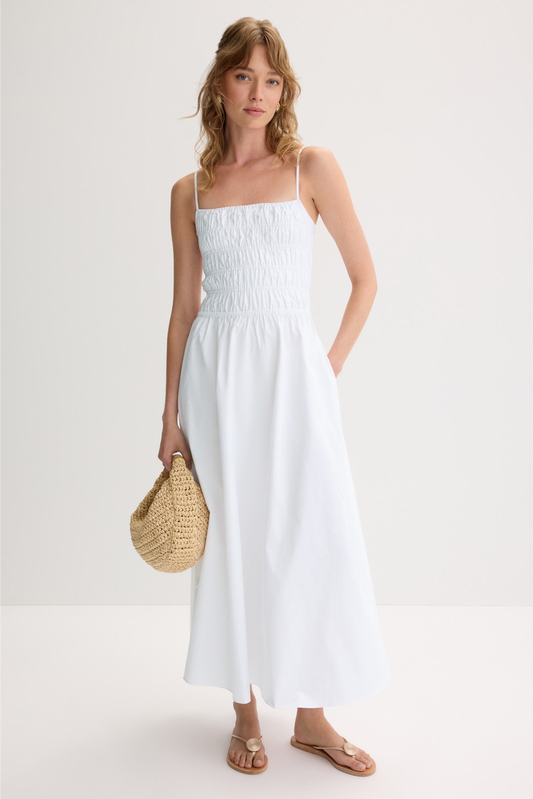 The Delta Dress Marshmallow by Solid & Striped 0