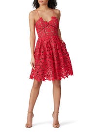 Hot Pink Azalea Dress by Self-Portrait