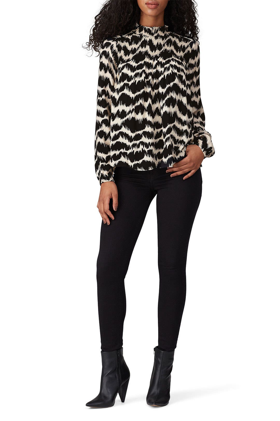 Abstract Striped High Neck Top by VERO MODA 0