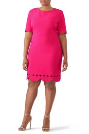 Pink Lasercut Sheath by Adelyn Rae