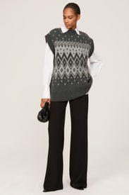 Fair Isle Sweater Vest by Co