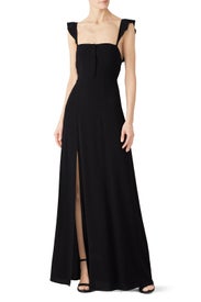 Black Bardot Maxi by Flynn Skye