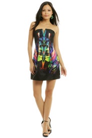 Black Rainbow Fossil Cocktail Dress by Josh Goot