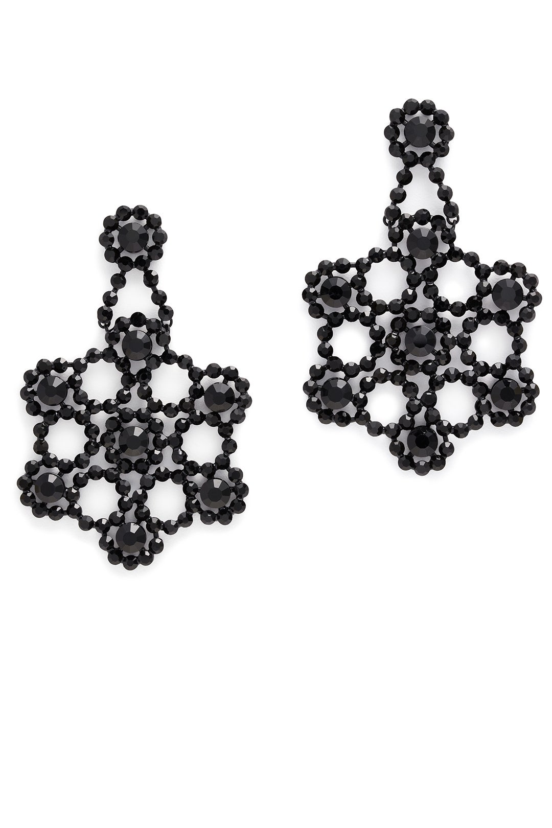 Black Crystal Lace Earrings by kate spade new york accessories