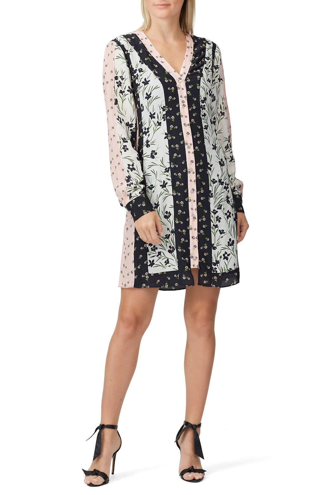 Tulip Ditzy Button Down Dress by Nicole Miller 0