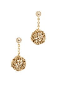 Mini Flower Drop Earrings by Oscar de la Renta