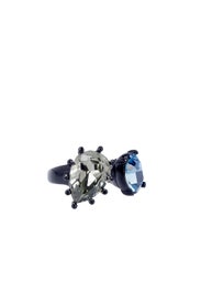Blue Pear Stone Ring by Oscar de la Renta