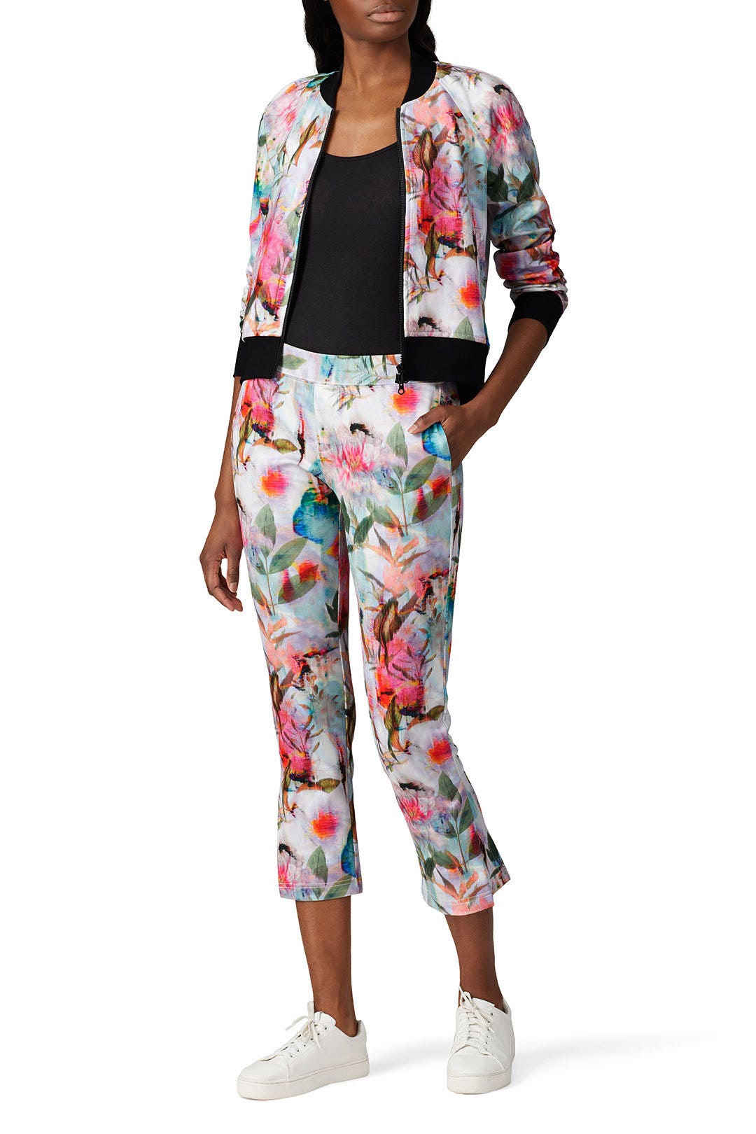 Floral Crop Jacket by Pam & Gela 0