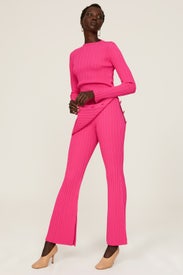 High Waisted Ribbed Pants by Adam Lippes x RTR