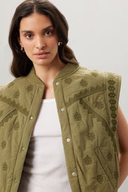 Mina Quilted Vest by ba&sh