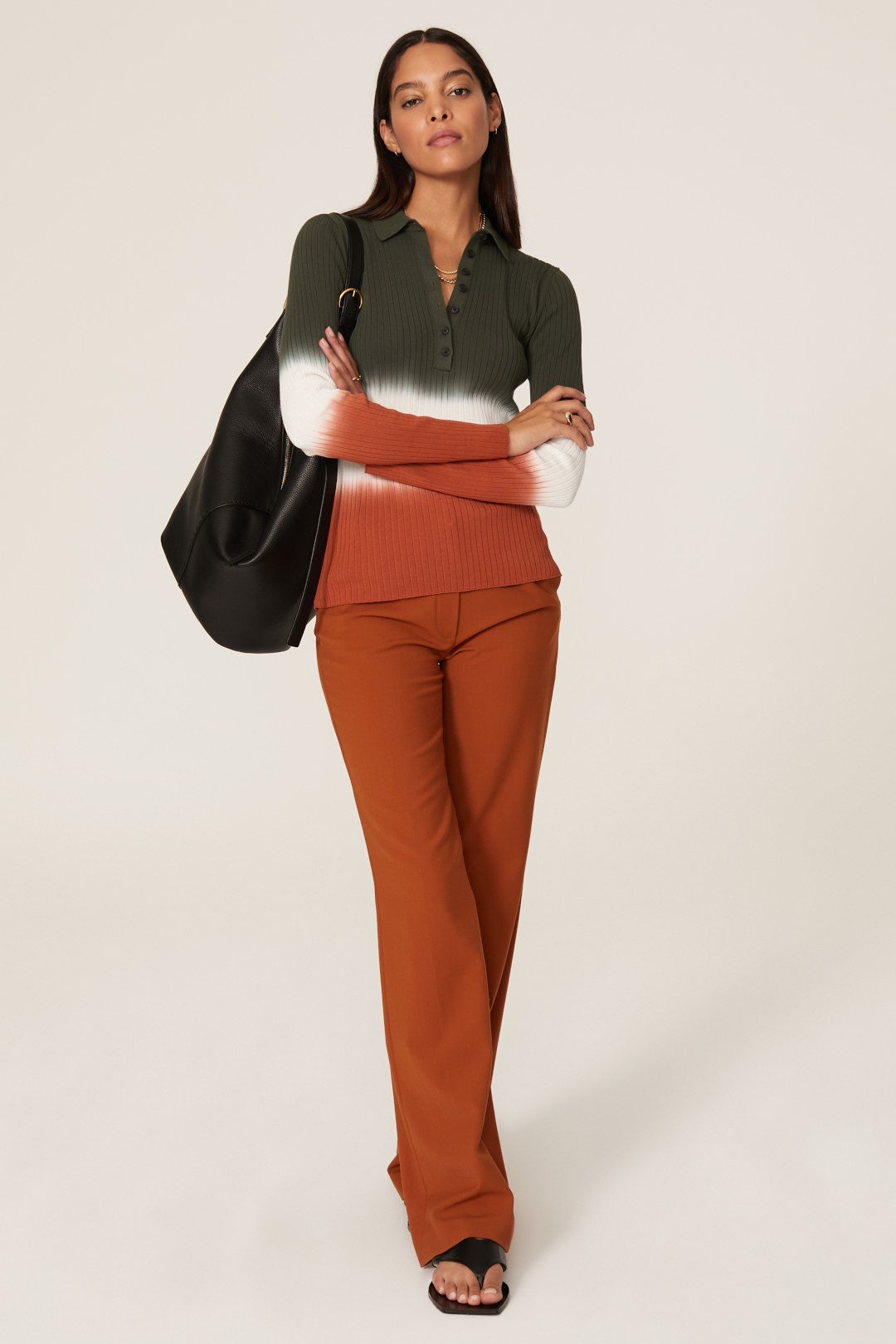 Lisel Rib Knit Polo by Derek Lam 10 Crosby 0