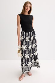 Carina Long Contrast Dress by Fifteen Twenty