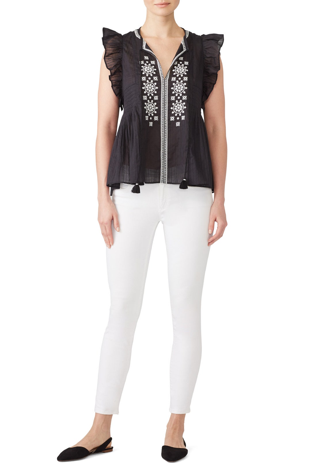 Mosaic Embroidered Top by kate spade new york 0