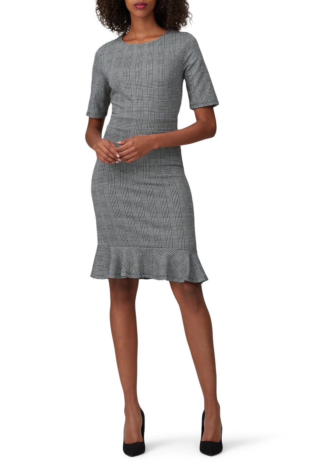 Printed Gia Flounce Hem Dress by Leota 0