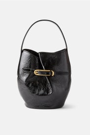 Belted Bucket Bag by Liffner