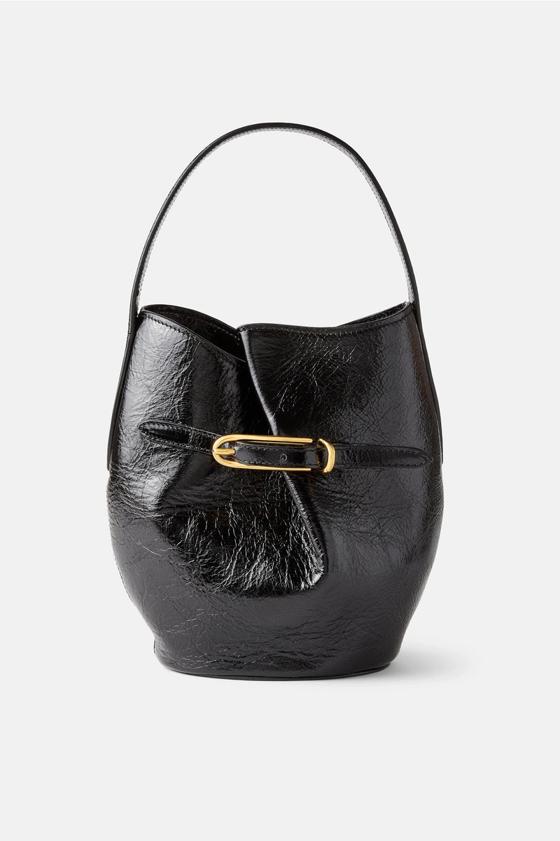 Belted Bucket Bag by Liffner