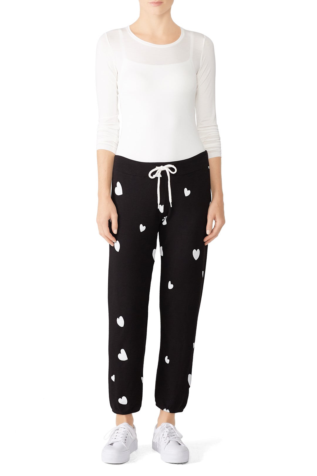 Scattered Hearts Sweatpants by MONROW 0