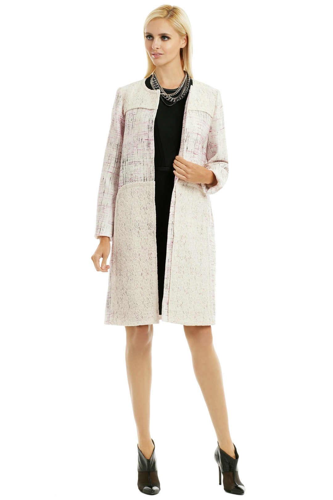 Shimmer Tweed Coat by Peter Som