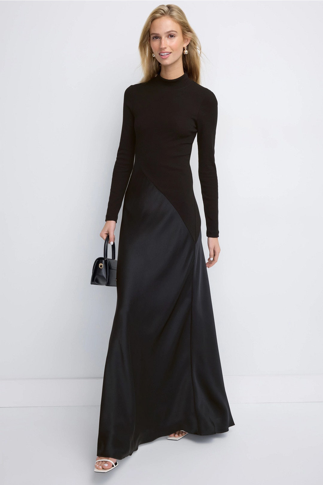 Bias Turtleneck Combo Gown by Rosetta Getty 0