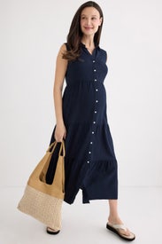 Tracy Tiered Linen Dress by ripe