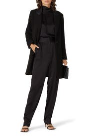 Nola Faux Leather Collar Coat by Waverly Grey