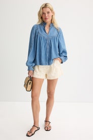 Denim Lay Top by ba&sh