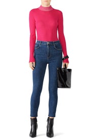 Pink Dione Sweater by DREYDEN