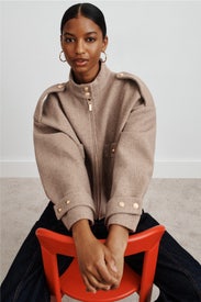 Mixed Wool Jacket by Maje