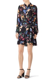 Black Sheer Ora Dress by Parker