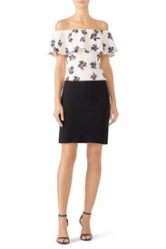 Floral Ruffle Blouse by Sachin & Babi