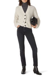 White Ribbed Cardigan by Scotch & Soda