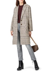 Mountain Check Coat by The Fifth Label