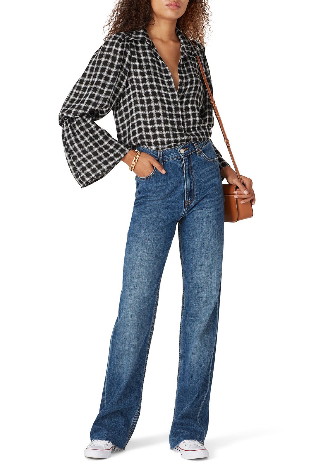 River Plaid Top by Waverly Grey 0