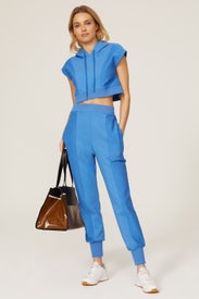 Blue Jogger Sweatpants by Hervé By Hervé Léger
