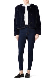 Cropped Faux Fur Coat by J.Crew