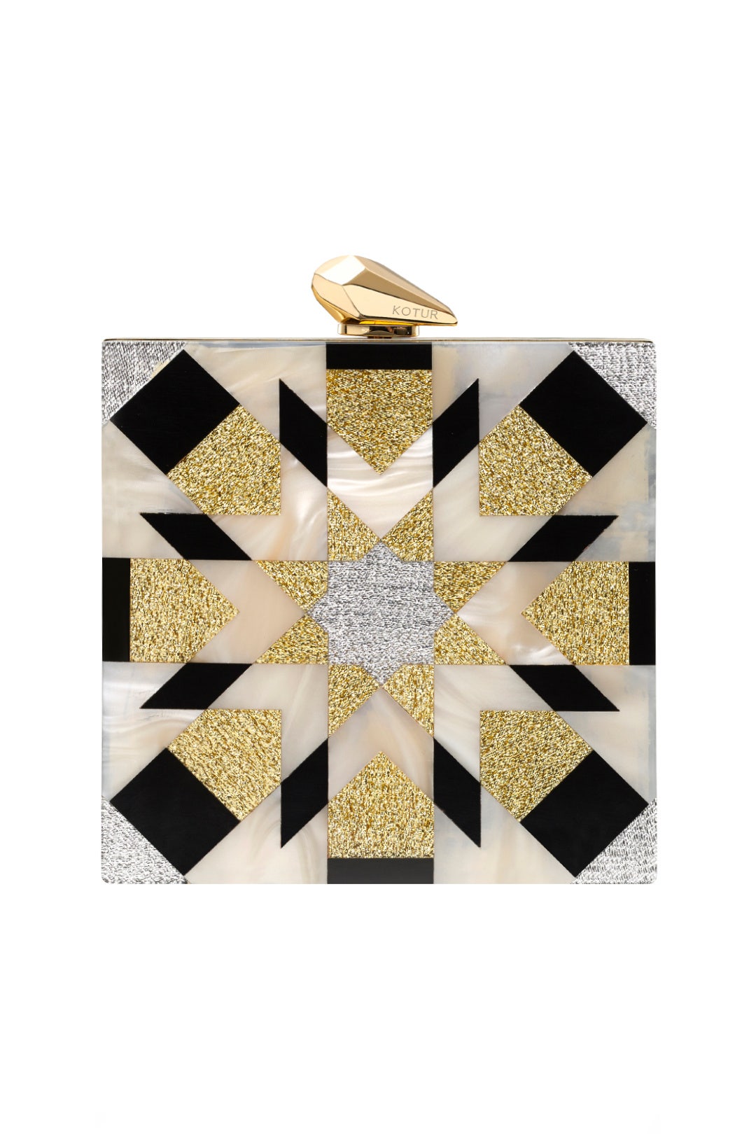 Fitzgerald Geometric Clutch by Kotur 0