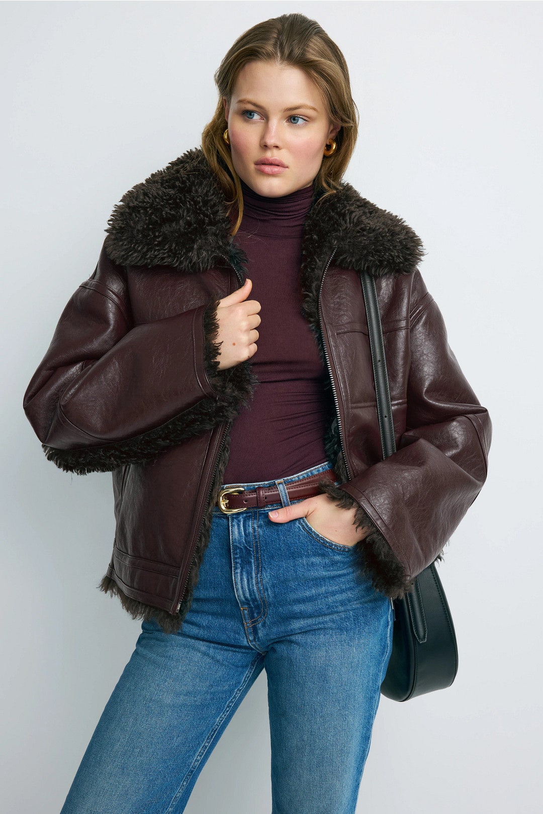Brown Reversible Short Jacket by OOF 0