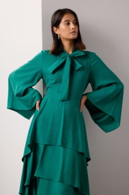 Bow Front Ruffle Dress by Osman Yousefzada x RTR