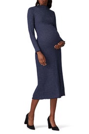 Metallic Rib Mara Maternity Dress by Rachel Pally