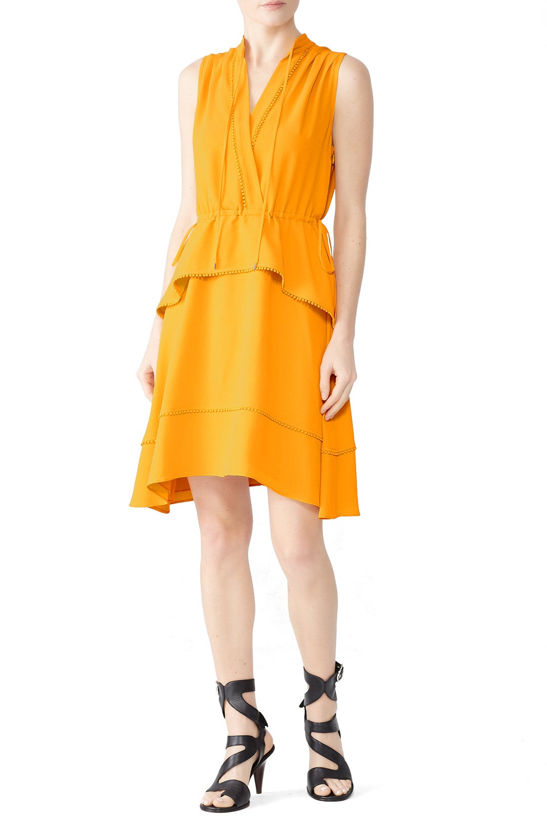Saffron Tiered Dress by Derek Lam 10 Crosby 0