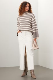 Asra Ecru Maxi Skirt by DL1961