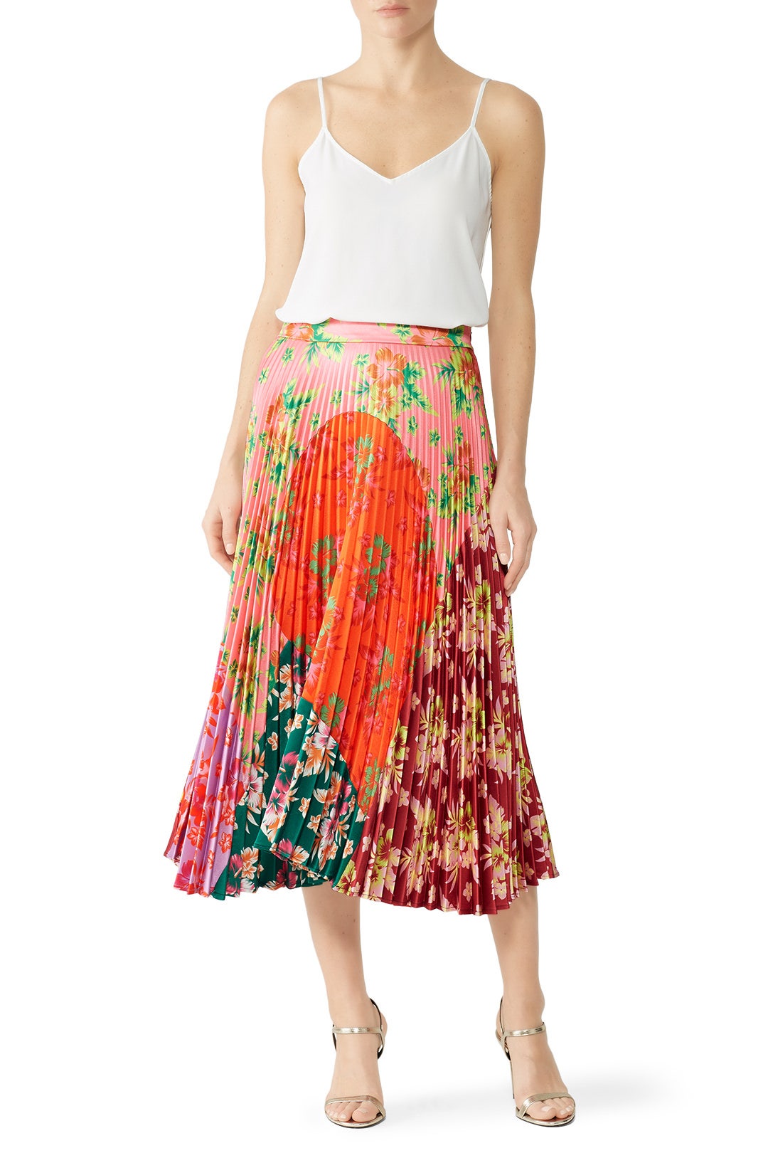 Floral Pleated Clara Skirt by DELFI Collective 0