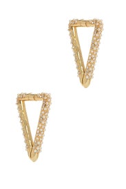 Vera Pavé Pearl Earrings by DEMARSON