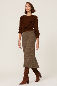 Ruffle Front Sweater by Louna