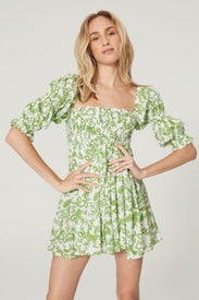 Green Zadie Dress by MISA Los Angeles