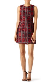 Brushstroke Print Coco Dress by Milly