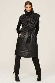 Faux Leather Puffer Vest by Proenza Schouler White Label