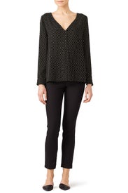 Polka Dot Coma Top by Rebecca Minkoff